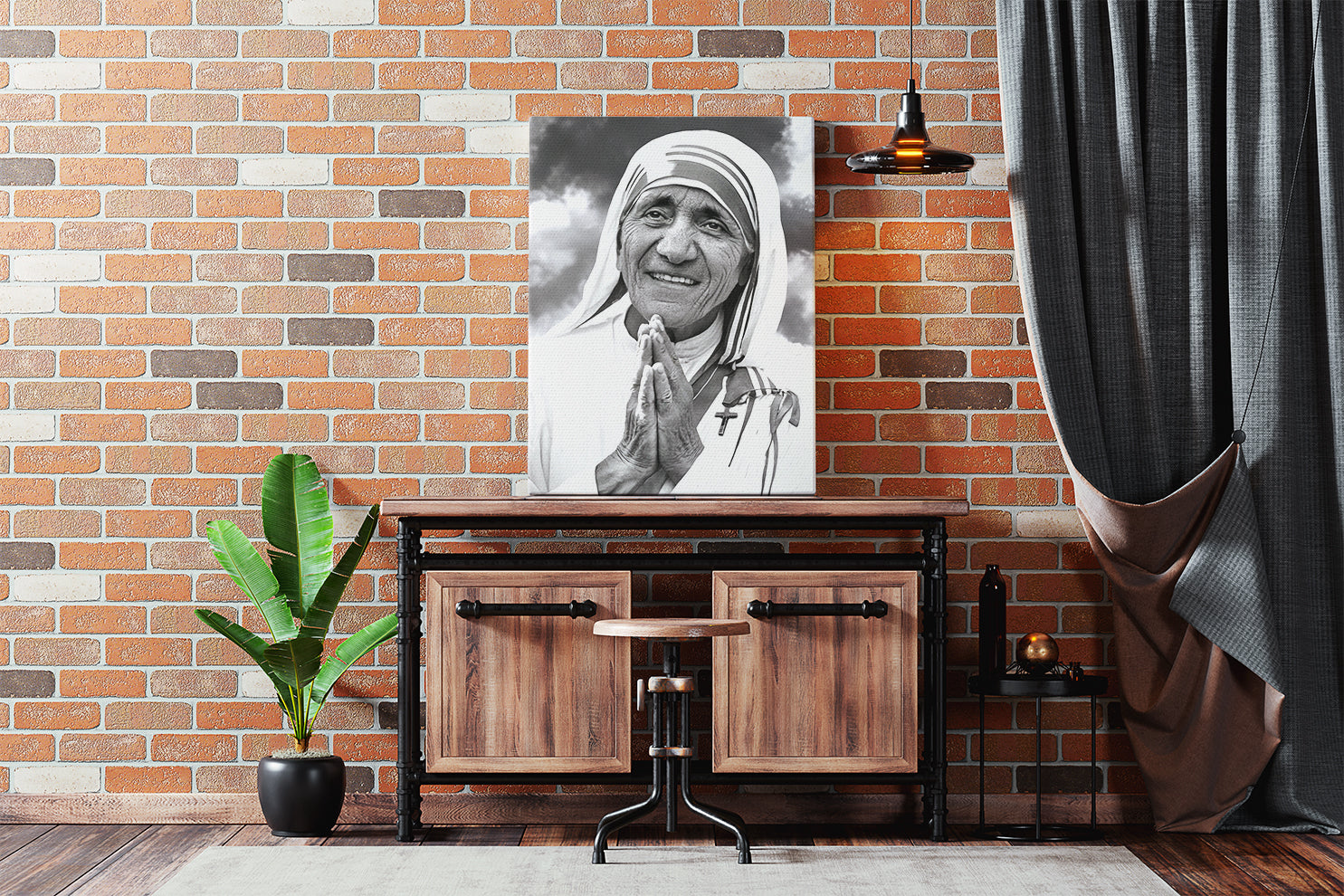 Obraz czarno biały Matka Teresa z Kalkuty