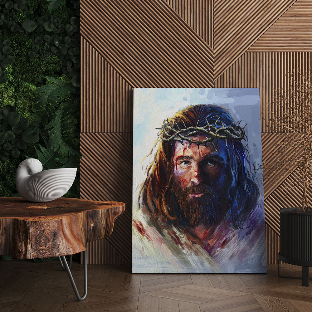 Chrystus w koronie cierniowej 60x40cm