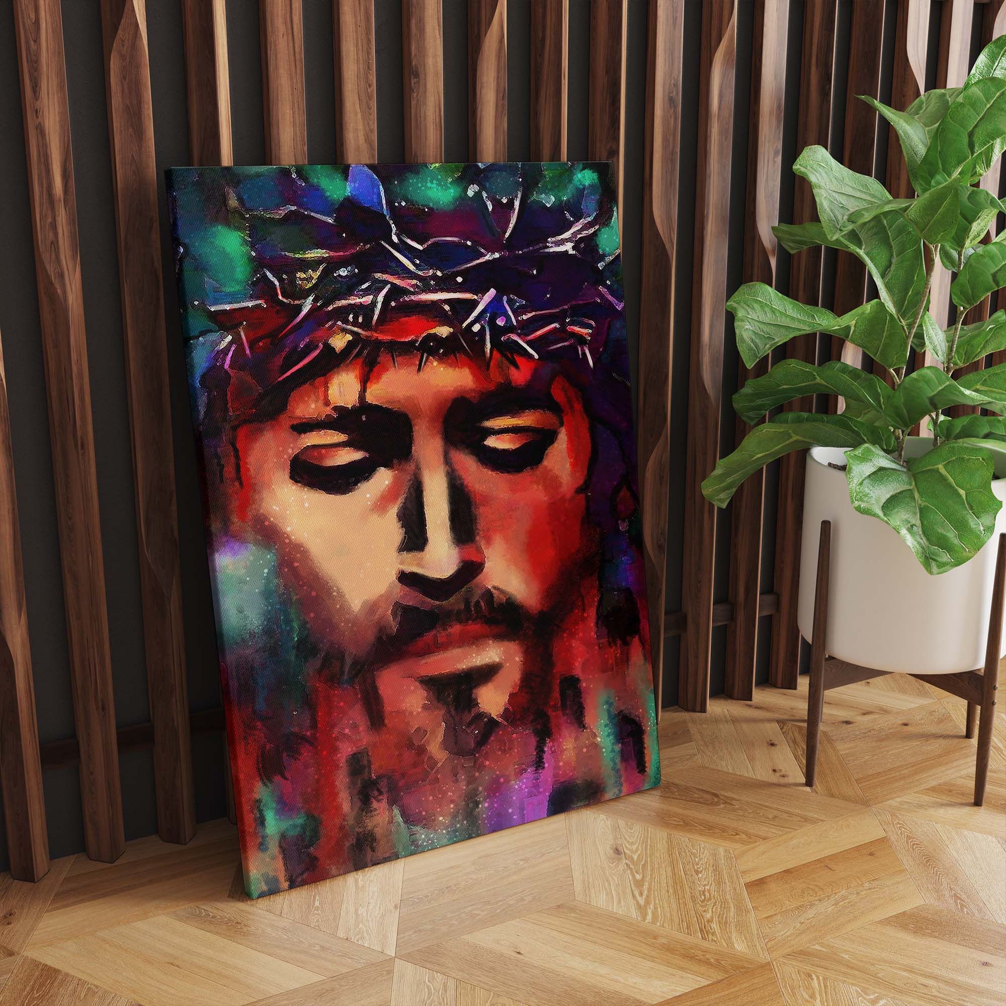 Chrystus w koronie cierniowej 70x50cm