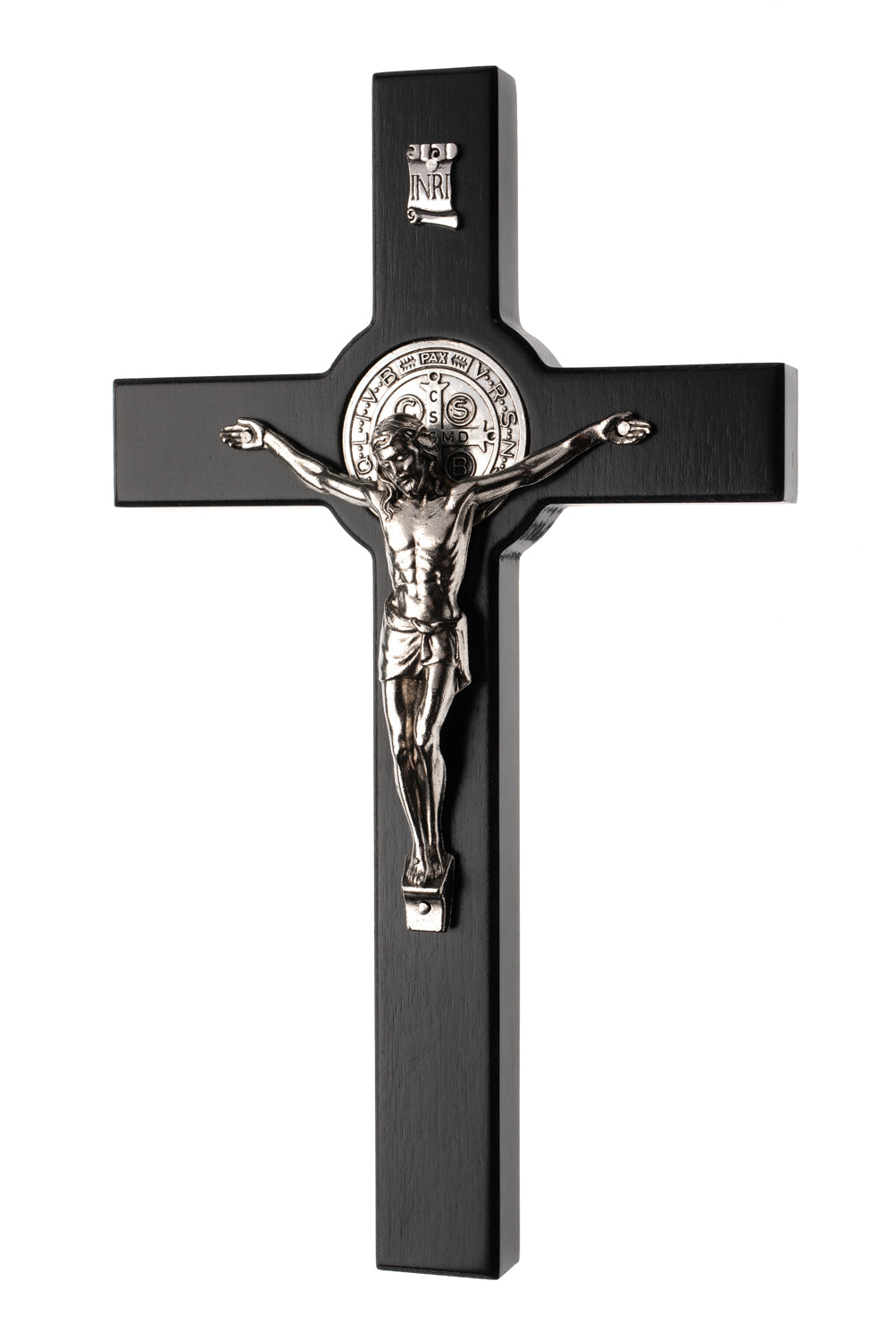 Krzyż Na Ścianę Drewniany św. Benedykta medal Święty Benedykt 18cm - Krzyż Św. Benedykta