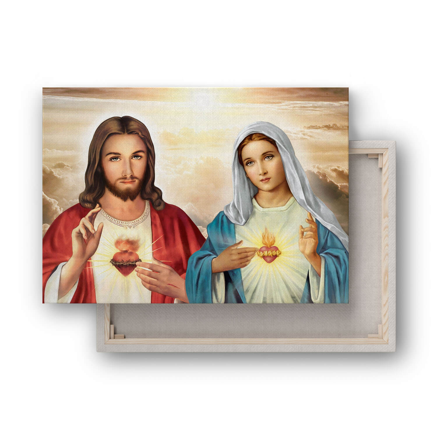 Serce Jezusa i Serce Maryi 15x10cm