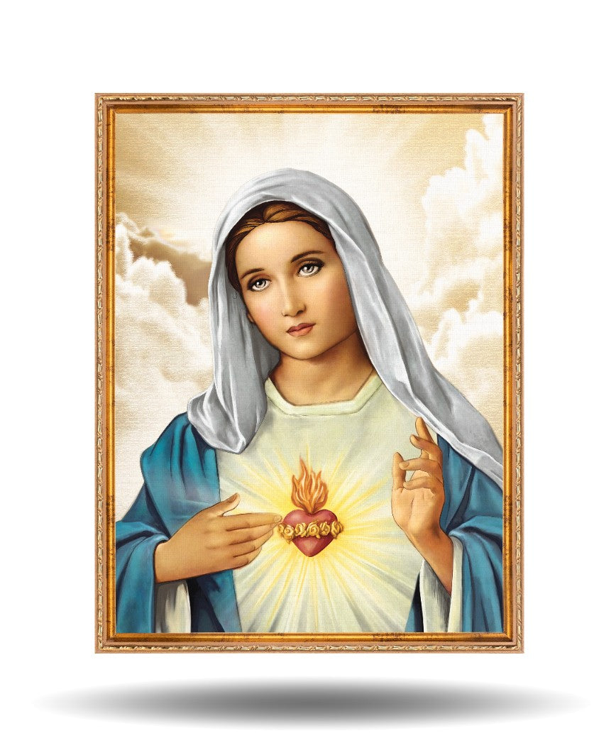 Serce Maryi 50x40 cm Rama Złota
