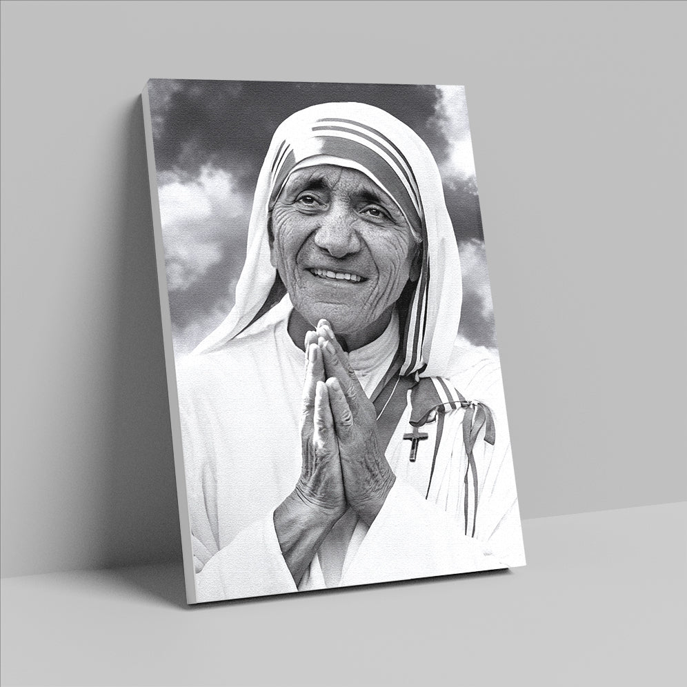 Obraz czarno biały Matka Teresa z Kalkuty