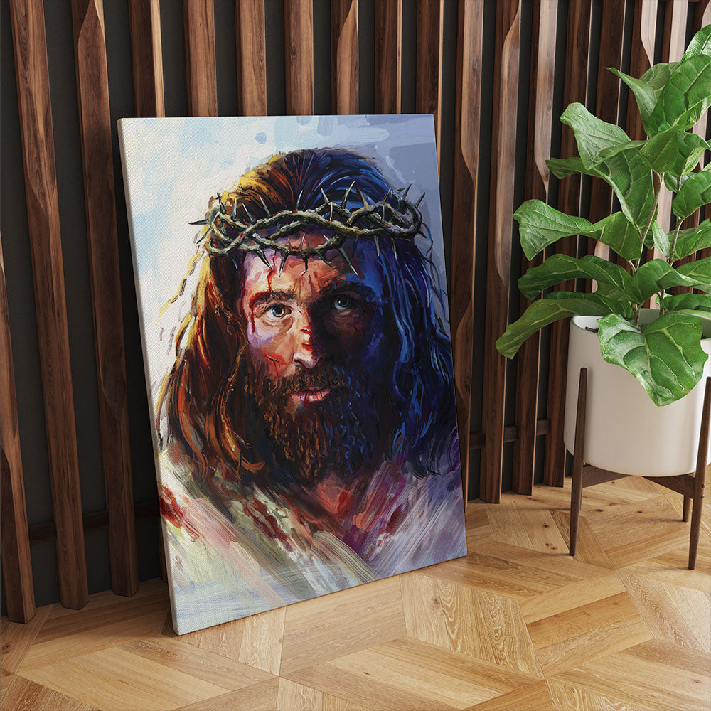Chrystus w koronie cierniowej 30x20cm