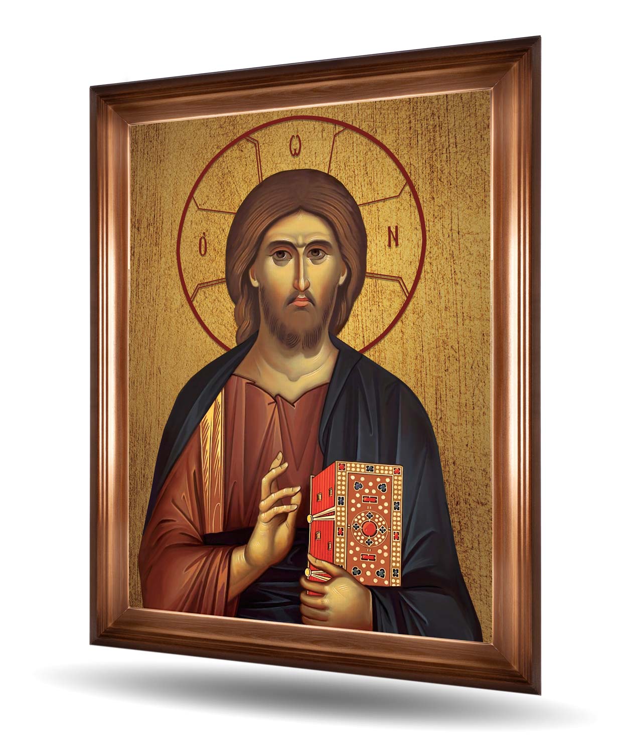 Chrystus Pantokrator 70x50 cm Rama Brązowa